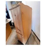 Wooden Wardrobe Cabinet with Drawers and Shelves
