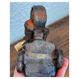 Handcrafted Figurine of Vendor with Bicycle and Barrel - Mabi de Bejuco Seibano Theme