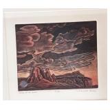 Pair of Framed J. Elizabeth Tasler Limited Edition Prints Red Mesa and Valley of the Gods