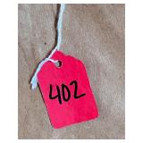 Framed Textile Art in Red and Orange with Abstract Design