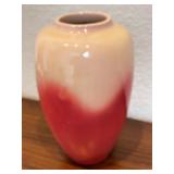 Hand-Painted Bob Wiscarson Parrot Vase Signed 12 Inch Tall