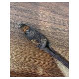 Antique Heavy Copper Soldering Iron with Replacement Wooden Handle