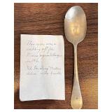 Antique 1916 Montana Silver Spoon Wedding Gift