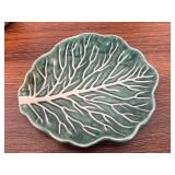 Collection of 3 Pottery Items - Frankoma Mug, Threshold Leaf Plate, Studio Pottery Mug