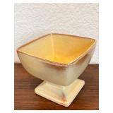 Frankoma Pottery Pedestal Square Bowl 233