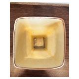 Frankoma Pottery Pedestal Square Bowl 233