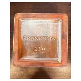 Frankoma Pottery Pedestal Square Bowl 233