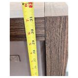 8-Cube Wood Storage Organizer with Fabric Bins, 31x47x12 Inches