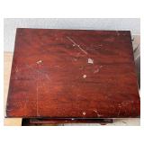 Wooden Nightstand with Drawer and Open Shelf, 24 Inch Wide