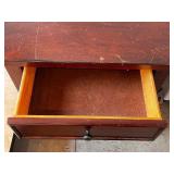 Wooden Nightstand with Drawer and Open Shelf, 24 Inch Wide