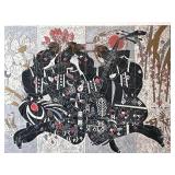 Framed Signed Limited Edition Print 133/260 - Abstract Figure Artwork