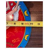 Vintage Roy Rogers and Trigger Metal Litho Toy Disc 11 Inch