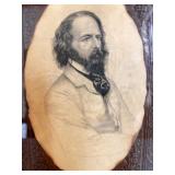 Framed Antique Portrait Print of Bearded Gentleman