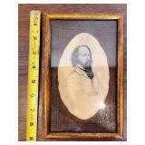 Framed Antique Portrait Print of Bearded Gentleman