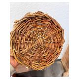 Pair of Rustic Wicker and Twig Baskets with Handles