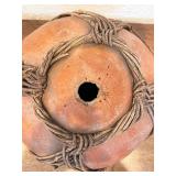 Lot of Tribal Hand-Carved Wooden Figure and Gourd Vessel Decor