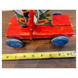 Vintage Fisher Price Donald Duck Wooden Pull Toy