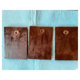 Set of 3 African Carved Wooden Mask Wall Plaques