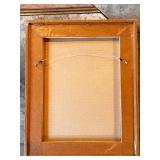 Framed Japanese Woodblock Print with Mat, 13x11 Inches