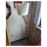 Modern Adjustable Floor Lamp with Unique White Shade