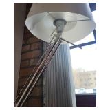 Modern Adjustable Floor Lamp with Unique White Shade