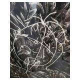 Karin Broker Etching and Embossing Untitled #1 Signed Framed Artwork 41x29