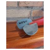 Wooden Biplane Model and Oak Pedestal Stand Set