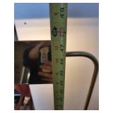 Brass Adjustable Floor Lamp with Geometric Shade