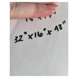 Metal and Glass Display Shelf Unit 32x16x48 Inches