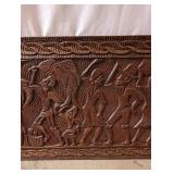 Hand-Carved Haitian Wood Panel by Fernand-Firmin