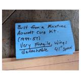 Vintage Built-Up Balsa Model Airplane, Miniature Aircraft Corp Kit, 41 Inch Wingspan