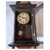 Antique Junghans Wall Clock with Pendulum and Wooden Case