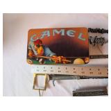 Vintage Automotive Emblems, Zippo-Style Lighters, and Collectibles Lot