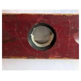 Vintage Wooden Tool and Decor Collection with Level, Sorting Tray, and Carved Box