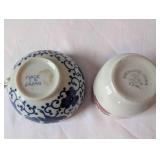 Collection of 4 Assorted Vintage and Art Pottery Bowls, Cups, and Dishes