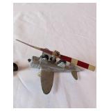 Set of 2 Vintage Toy Airplanes Cast Iron and Metal