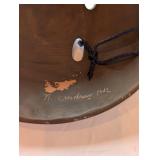 Signed Ceramic Tribal Face Mask by N. Andrew Hdz 1992