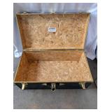 Seward Black Trunk with Brass Hardware