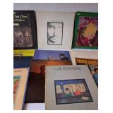 Lot of 10 Vintage Vinyl Records including Cat Stevens, Foreigner, and More