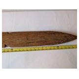 Handcrafted Wooden Tribal Style Decorative Sword with Wrapped Handle