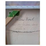 Mary Jane Sanborn Lewis 2001 Original Painting Yellow Bowl Still Life 24x30