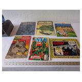 Collection of 6 Vintage Comic Books and Graphic Novels