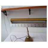 Vintage Brass Gooseneck Desk Lamp with Adjustable Arm