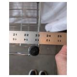 3-Tier Chrome Wire Shelving Unit, 31x24x14 Inches