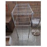 3-Tier Chrome Wire Shelving Unit, 31x24x14 Inches