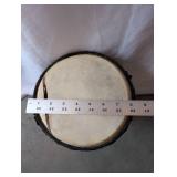 Hand-Carved Wooden Djembe Drum with Bahamian Dolphin Motif