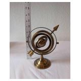 Small Brass Armillary Sphere with Zodiac Signs