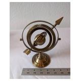 Small Brass Armillary Sphere with Zodiac Signs