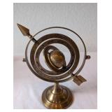 Small Brass Armillary Sphere with Zodiac Signs