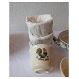 Vintage Oven Serveware and Ceramic Bowl Collection with Rooster Motif